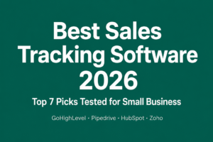 best sales tracking software 2026 comparison - GoHighLevel Pipedrive HubSpot
