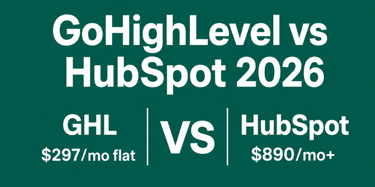 GoHighLevel vs HubSpot 2026 - pricing and features comparison for agencies